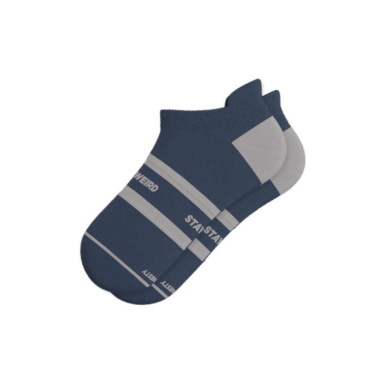 The Arctic | Navy and Grey Heel Hammock™ Ankle Socks