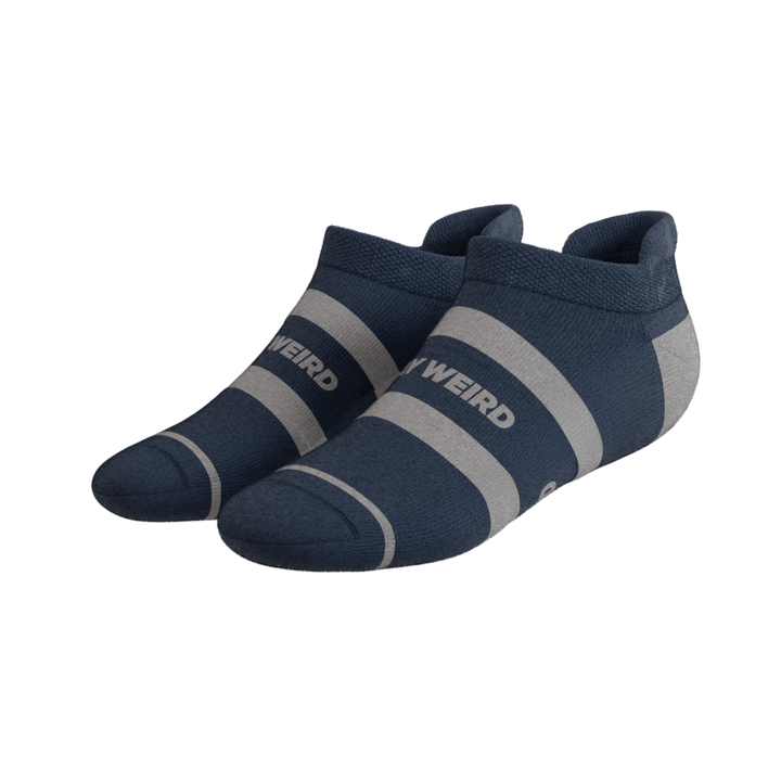 The Arctic | Navy and Grey Heel Hammock™ Ankle Socks