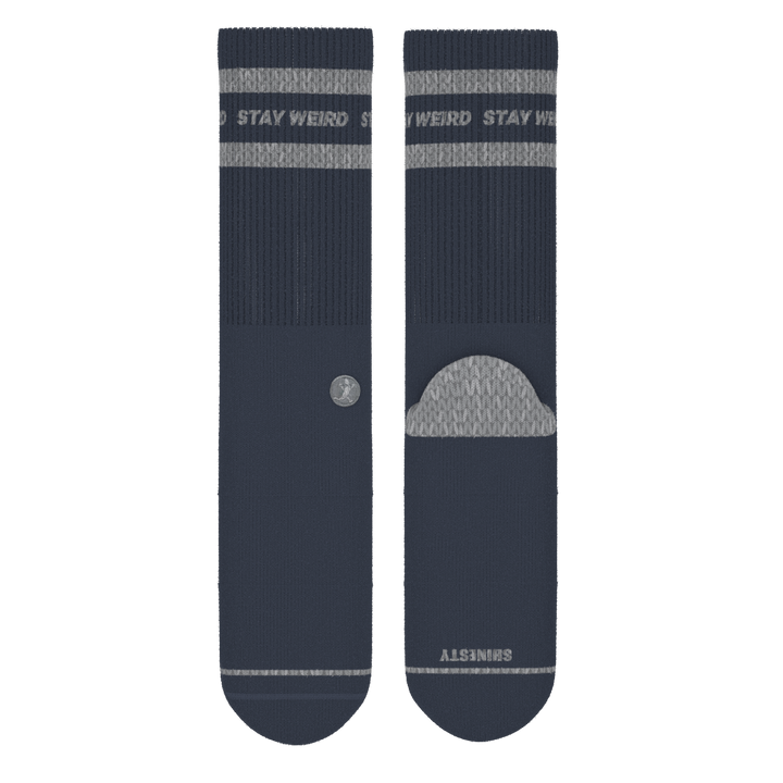 The Arctic | Navy and Grey Heel Hammock™ Crew Socks