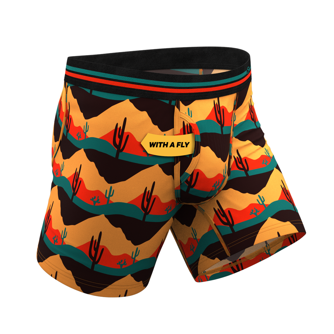 The Arizona Dawn Boxer Briefs | Desert Scene Ball Hammock® Pouch with Fly