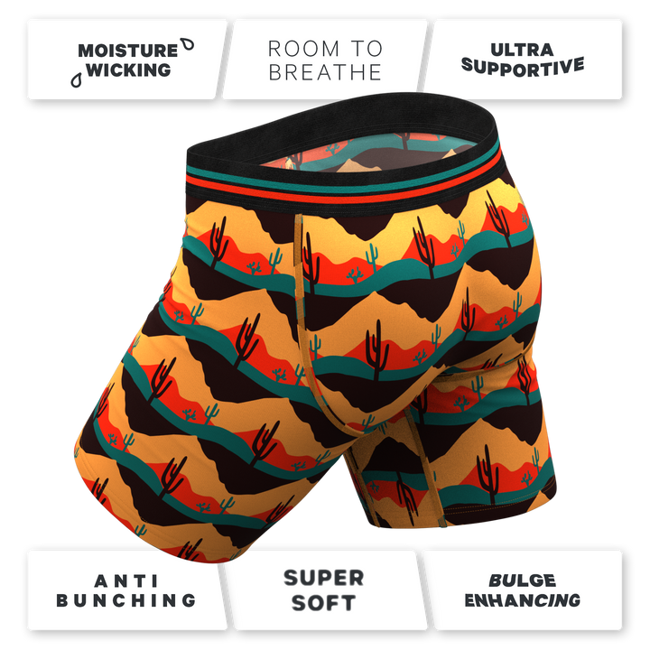 Shinesty "The Arizona Dawn" Desert Scene Long Leg Ball Hammock® Pouch Underwear