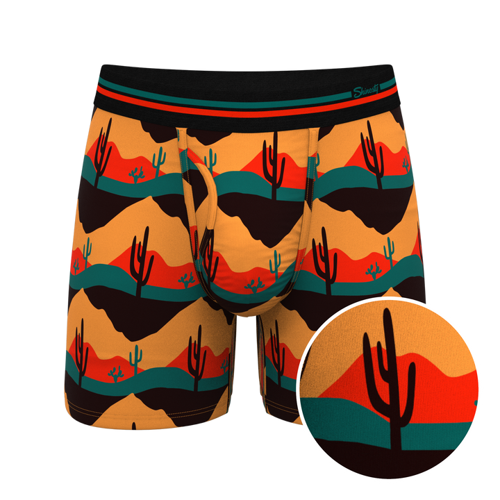 The Arizona Dawn Boxer Briefs | Desert Scene Ball Hammock® Pouch with Fly