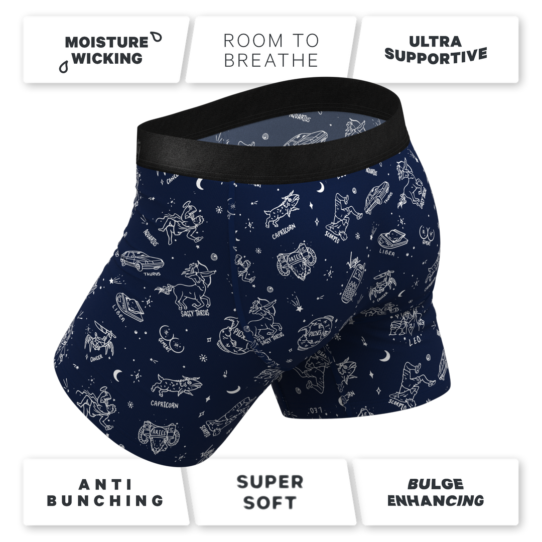 Shinesty The Astrology Major Glow in the Dark Zodiac Ball Hammock® Pouch Boxer Brief