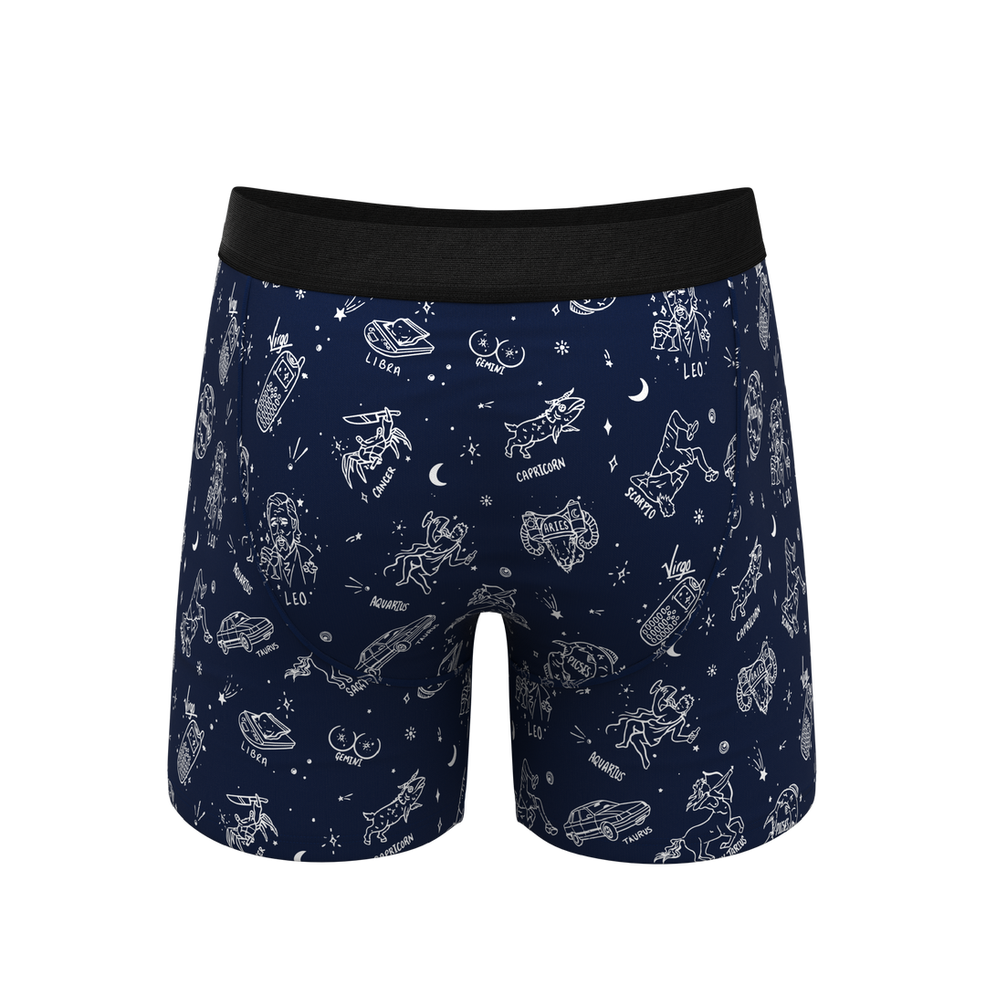 Shinesty Glow in the Dark Astrological Signs Ball Hammock® Pouch Underwear w/ Fly