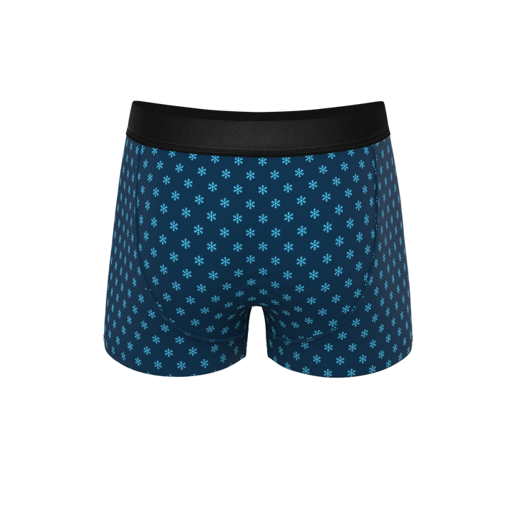 The Avalanche: Men's Color Changing Snowflake Trunks with Ball Hammock® Pouch