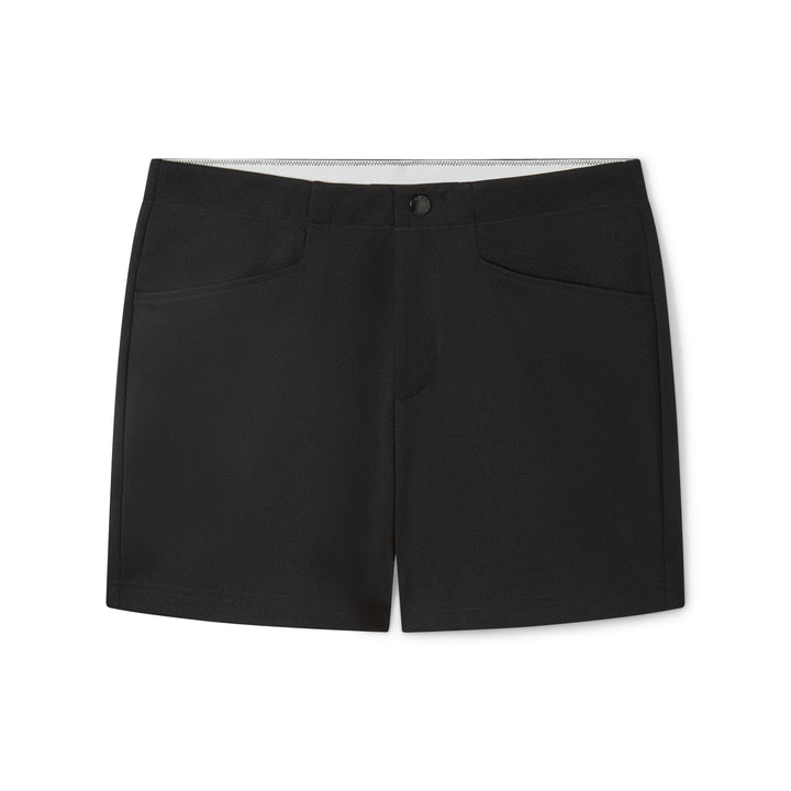 BIKE Athletic Coaches Short 5 inch in black – snap-button retro athletic heritage short