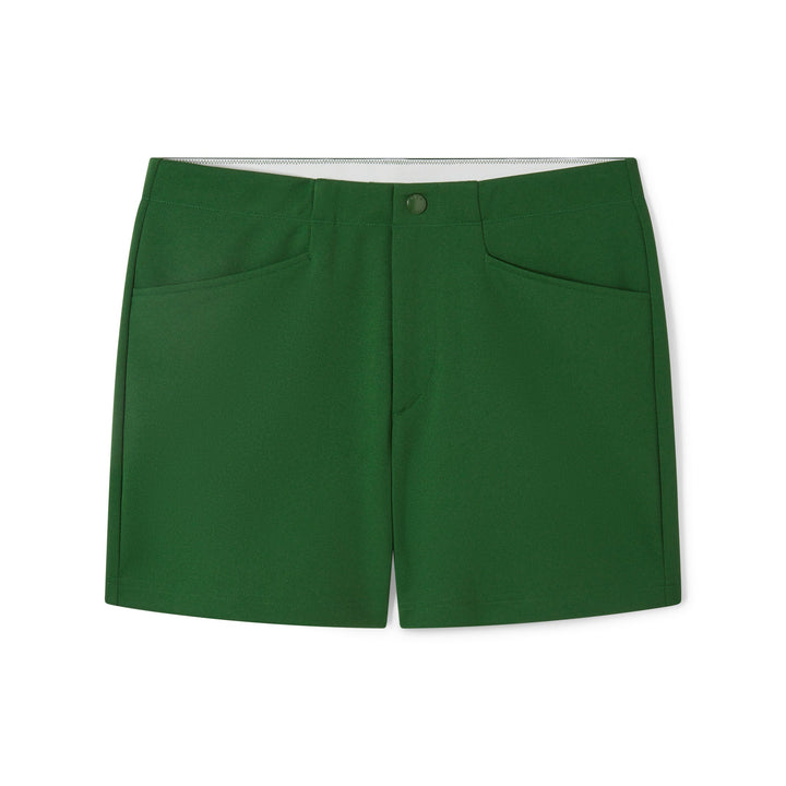 BIKE Athletic Coaches Short 5 inch in green – snap-button retro athletic heritage short
