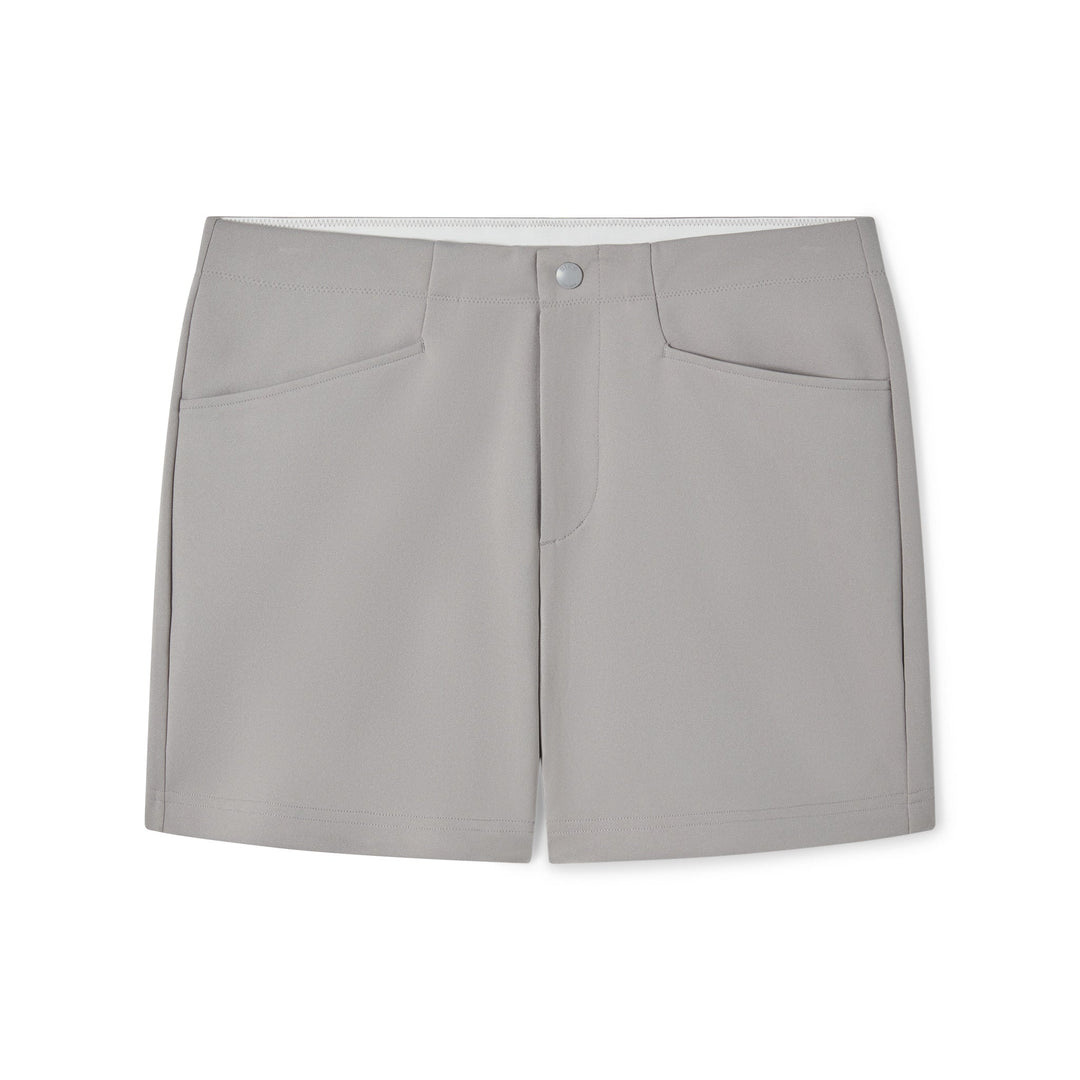 BIKE Athletic Coaches Short 5 inch in gray – snap-button retro athletic heritage short