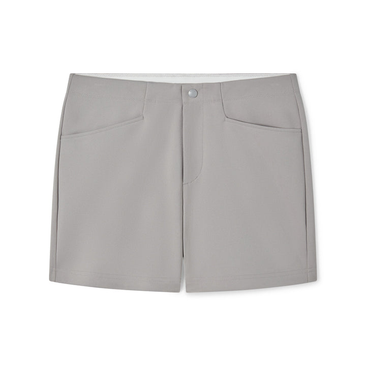 BIKE Athletic Coaches Short 5 inch in gray – snap-button retro athletic heritage short