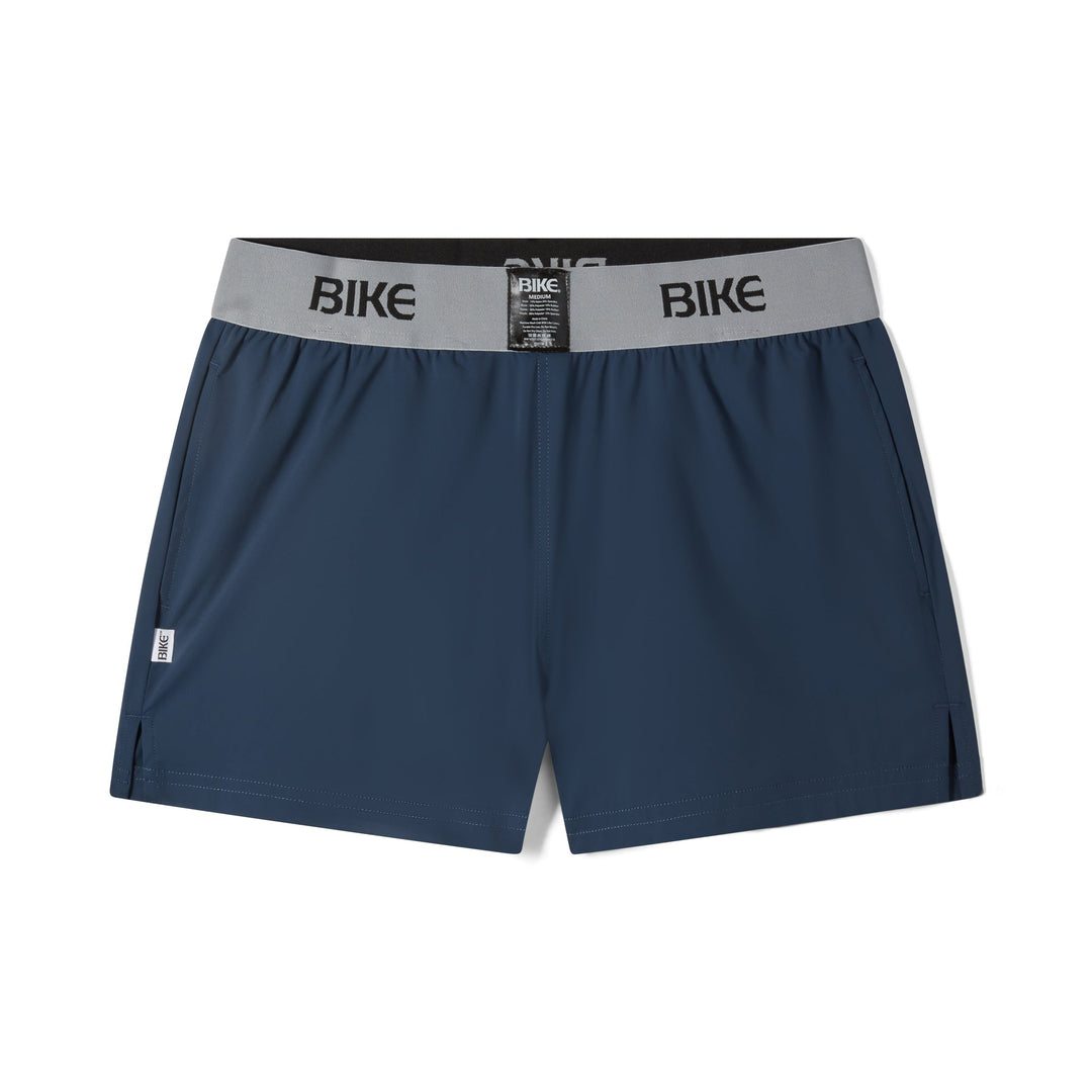 BIKE Athletic Jock Short in navy – built-in jockstrap 4-way stretch performance short