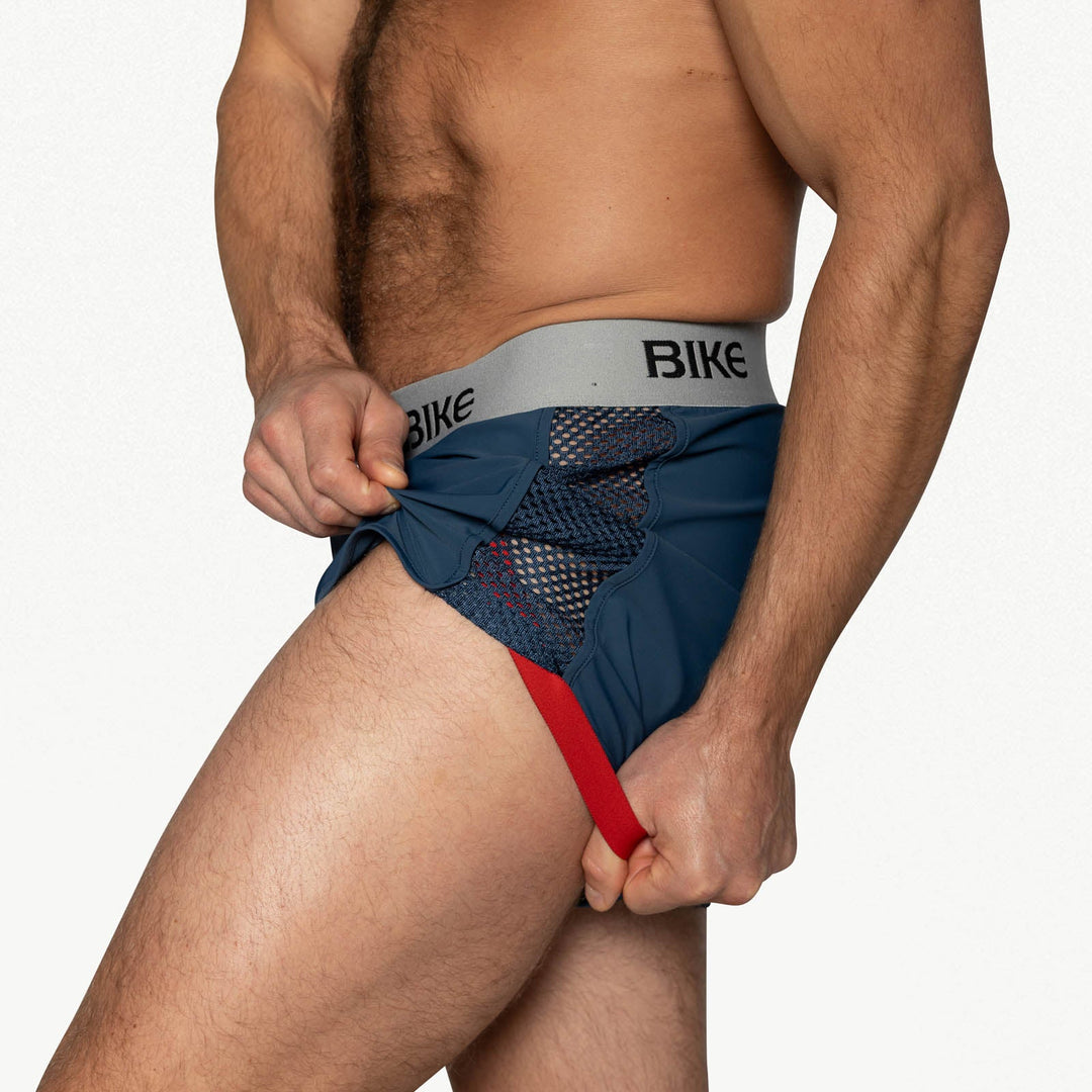 BIKE® Peek-a-Boo Jock Short Men's Boxer Briefs – boxer briefs with built-in jockstrap