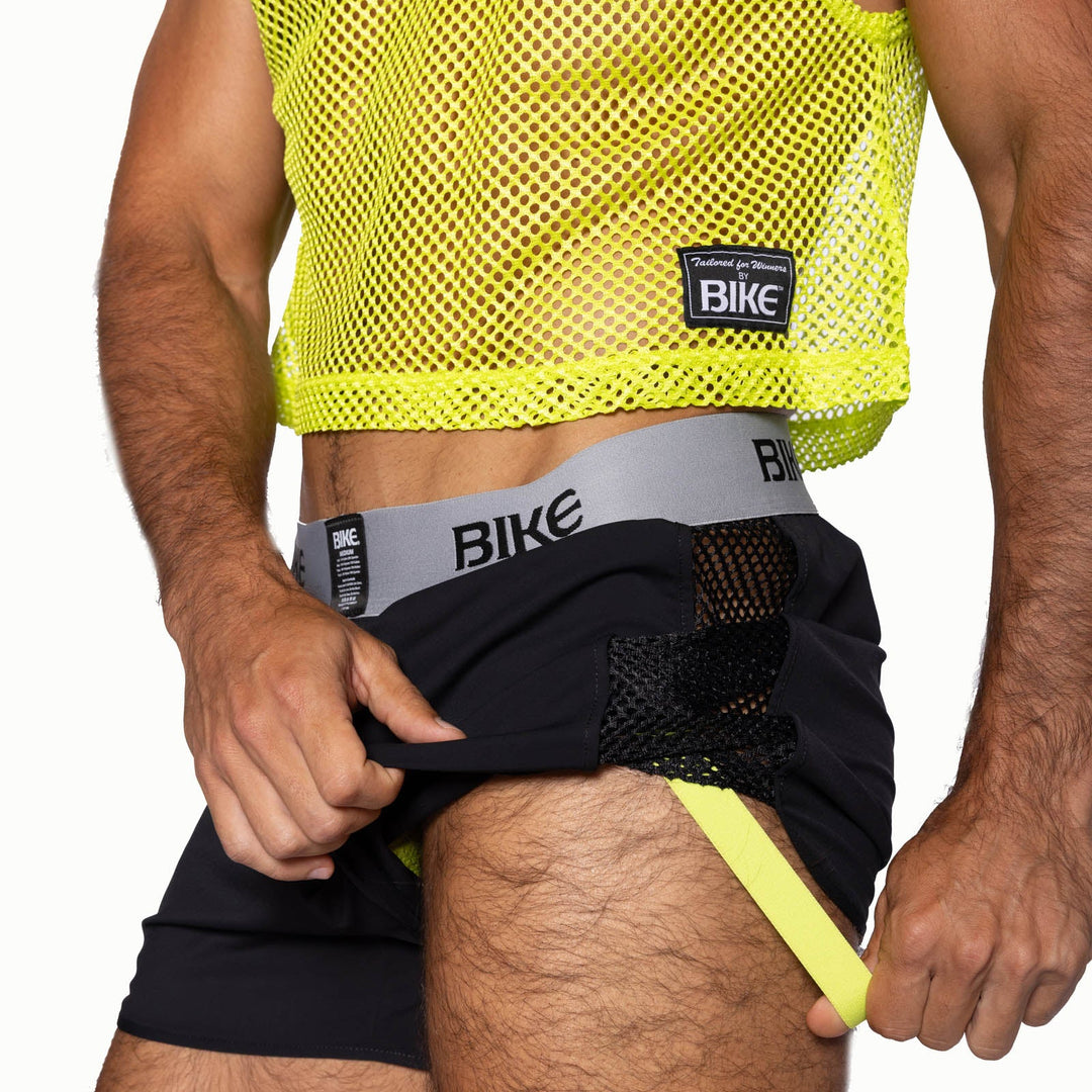 BIKE® Peek-a-Boo Jock Short Men's Boxer Briefs – boxer briefs with built-in jockstrap