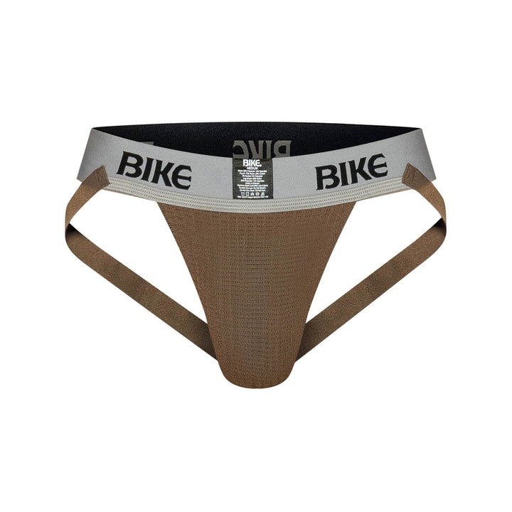 BIKE Athletic Classic Jockstrap – Men’s Durable Performance Supporter (Brown)