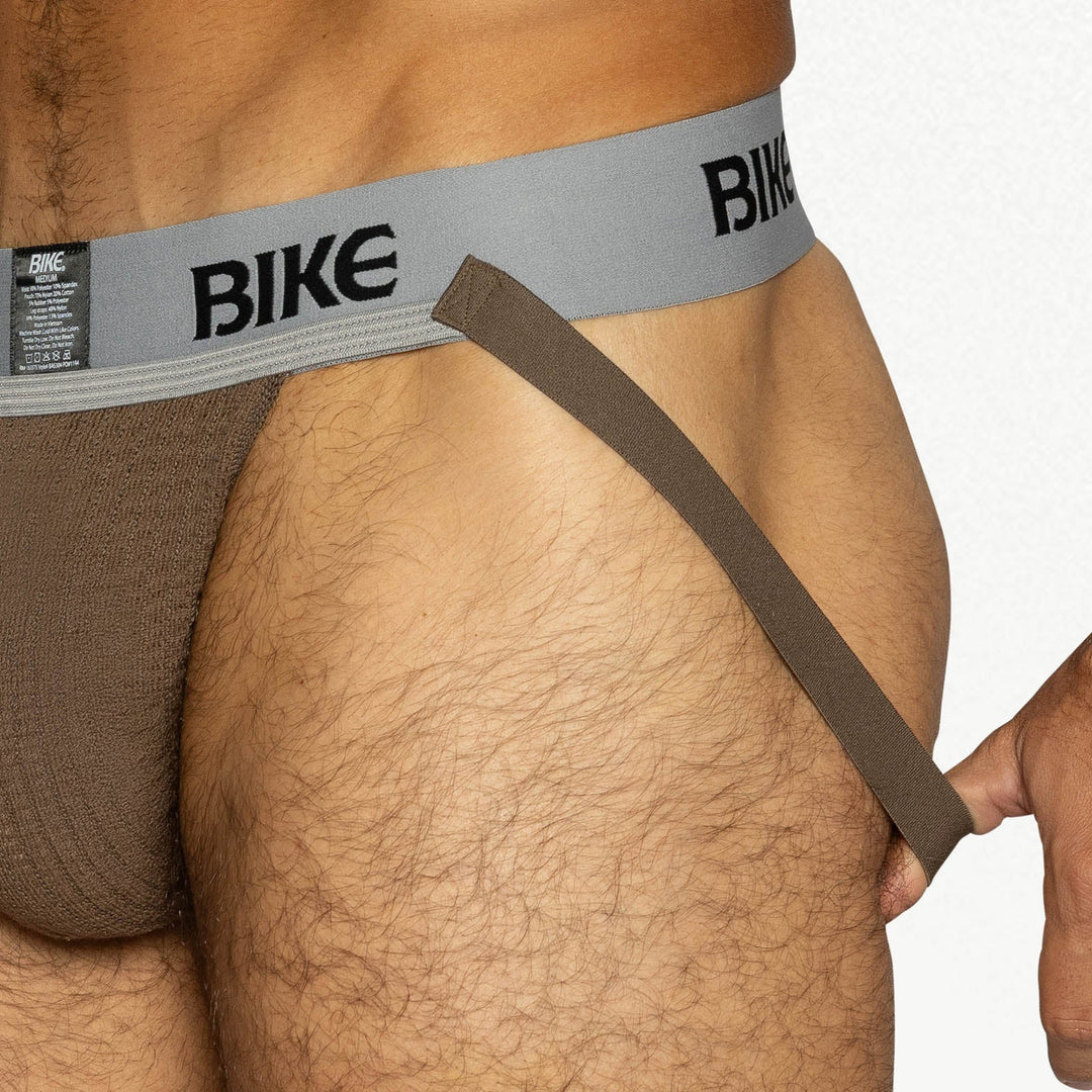 BIKE Athletic Classic Jockstrap – Men’s Durable Performance Supporter (Brown)