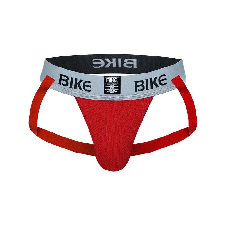 BIKE Athletic Classic Jockstrap – Men's Moisture-Wicking Performance Supporter in Red