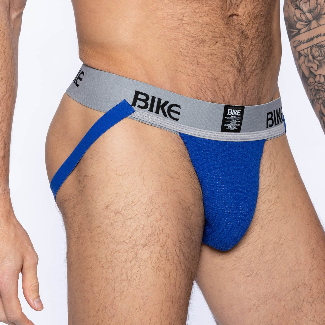 BIKE Athletic Classic Jockstrap – Men’s Royal Blue Athletic Supporter with Moisture-Wicking Pouch