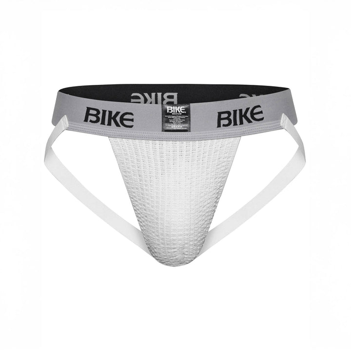 BIKE® Athletic Classic Jockstrap – Men’s Performance Athletic Supporter for Sports & Everyday Wear (White)