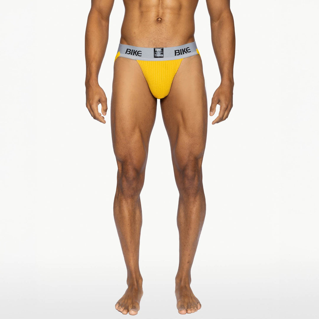 BIKE Athletic Classic Jockstrap – Men’s Heritage Performance Supporter in Bold Yellow