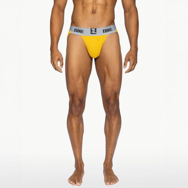 BIKE Athletic Classic Jockstrap – Men’s Heritage Performance Supporter in Bold Yellow