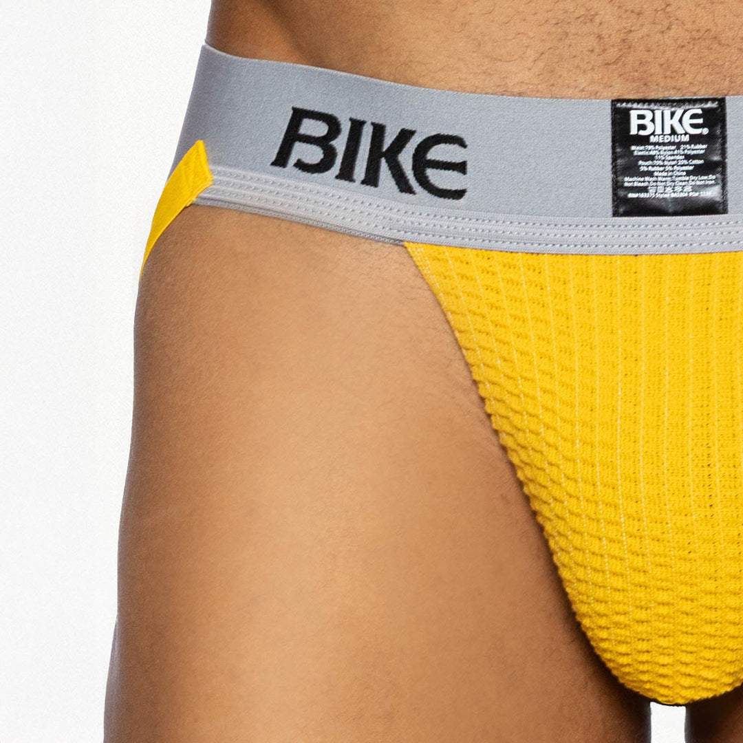 BIKE Athletic Classic Jockstrap – Men’s Heritage Performance Supporter in Bold Yellow