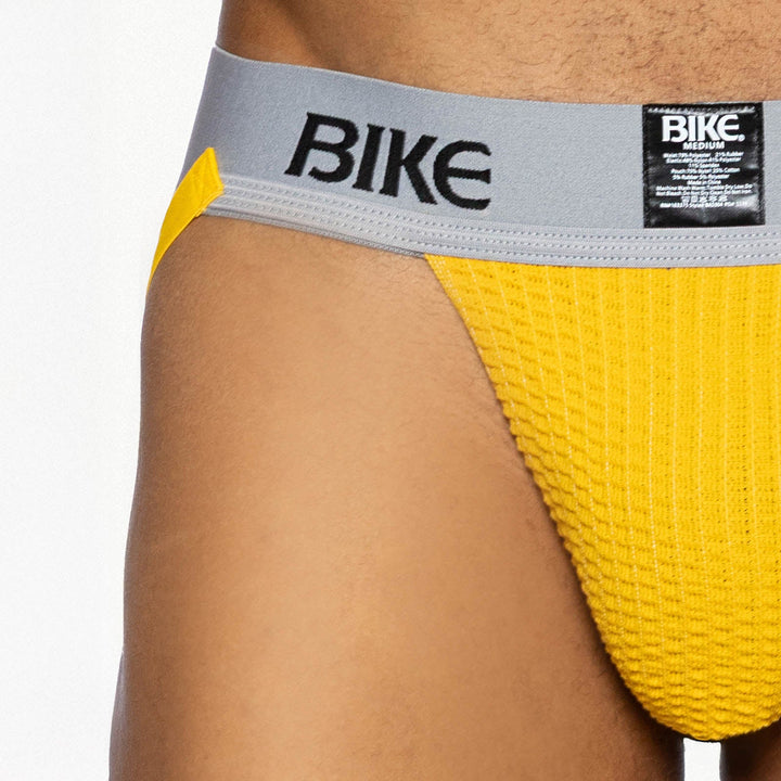 BIKE Athletic Classic Jockstrap – Men’s Heritage Performance Supporter in Bold Yellow