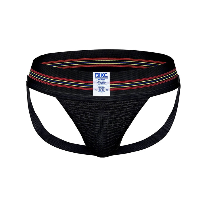 BIKE Athletic Original #10 Jockstrap – Men's Retro Performance Supporter with 3" Waistband in Black