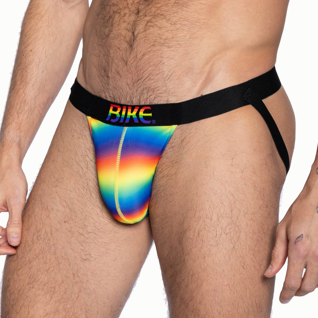 BIKE Athletic Pride Jockstrap - Rainbow Limited Edition Performance Jock