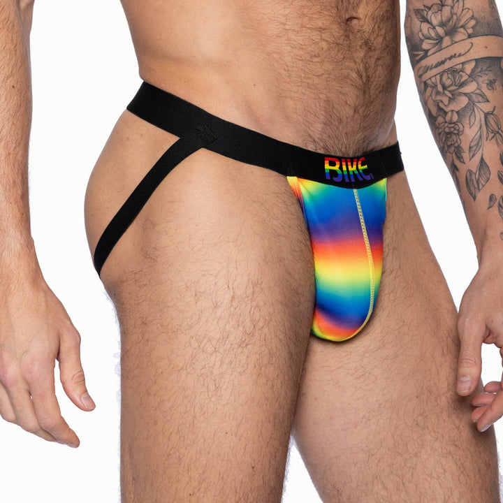 BIKE Athletic Pride Jockstrap - Rainbow Limited Edition Performance Jock
