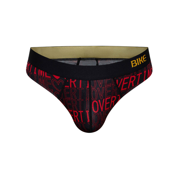 BIKE Athletic Active Thong – Men’s Ultra-Soft Modal Performance Underwear (Overtime Print)
