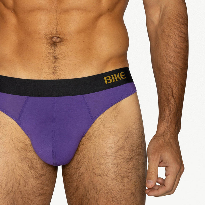 BIKE Athletic Active Thong – Ultra-Soft Modal Performance Men's Thong in Purple