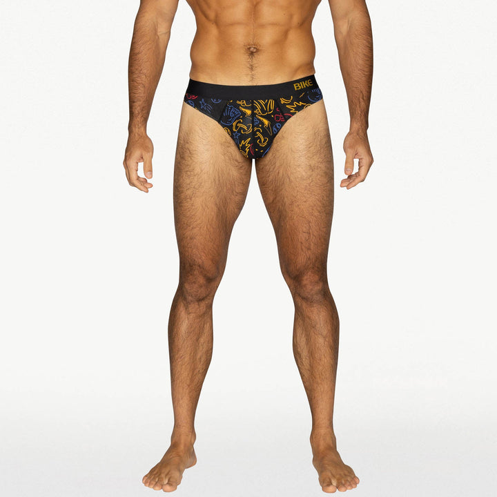 BIKE Athletic Active Thong – Men’s Modal Performance Underwear in Sports Print