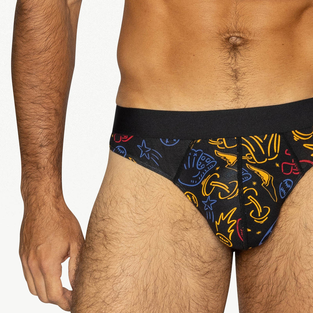 BIKE Athletic Active Thong – Men’s Modal Performance Underwear in Sports Print