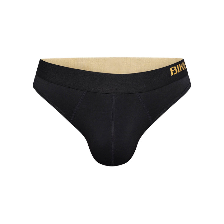 BIKE Athletic Active Thong – Men’s Black Modal Jersey Performance Thong with Contoured Pouch