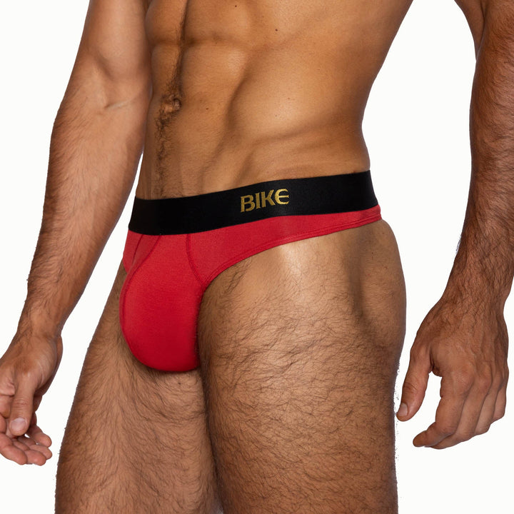 BIKE Athletic Active Thong – High-Performance Men’s Modal Thong in Vibrant Red