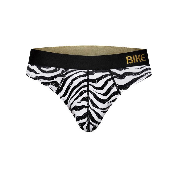 BIKE Athletic Active Thong – Men’s High-Performance Zebra Print Thong (Ultra-Soft Modal)