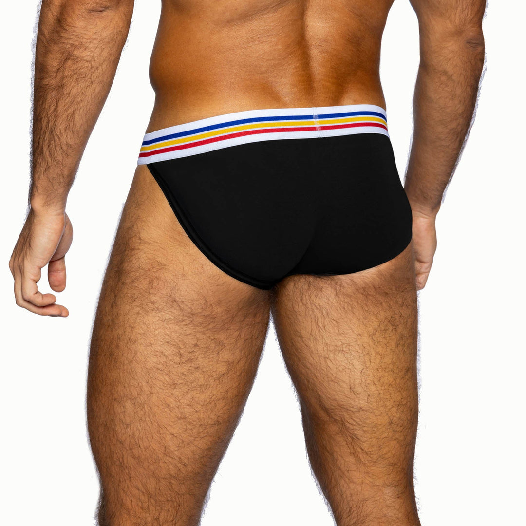 BIKE Athletic Stretch Cotton Jock Brief - Men's Supportive Comfort Underwear