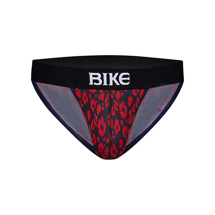 BIKE Athletic Stretch Cotton Jock Brief – Men’s Redesigned Support Brief in Samba Red