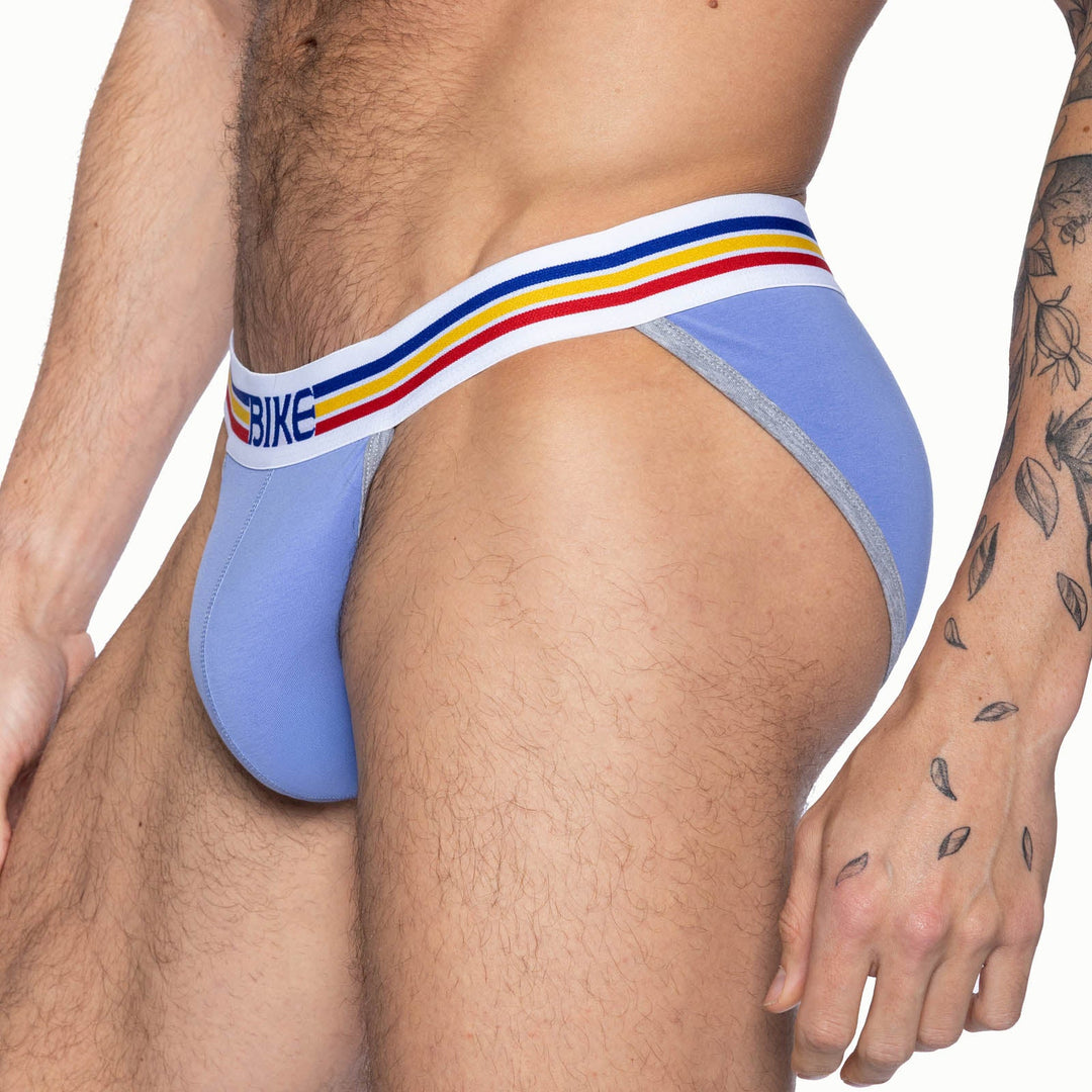 BIKE Athletic Stretch Cotton Jock Brief – Men’s Improved Support Underwear in Vibrant Purple