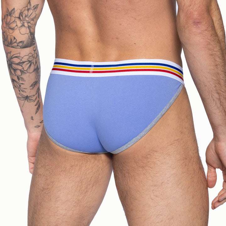 BIKE Athletic Stretch Cotton Jock Brief – Men’s Improved Support Underwear in Vibrant Purple