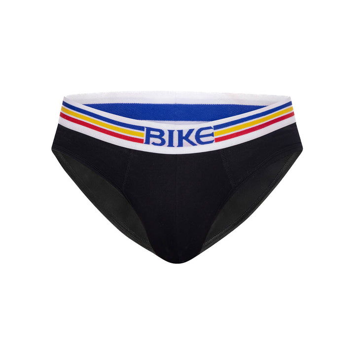 BIKE Athletic Stretch Cotton Brief – Men’s Athletic Fit Breathable Underwear in Black