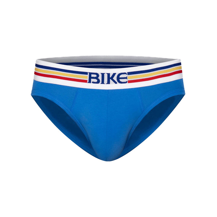BIKE Athletic Stretch Cotton Brief – Men’s Athletic Fit Cotton-Spandex Underwear in Bright Indigo