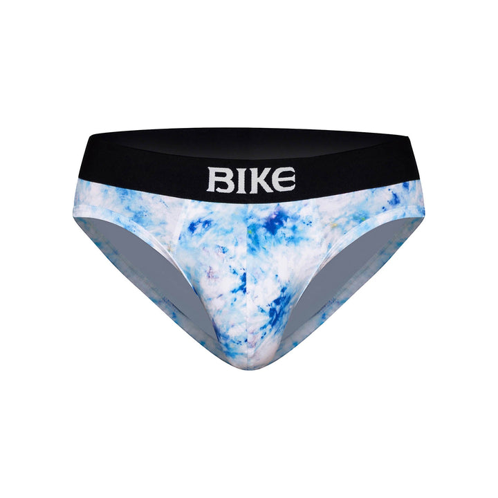 BIKE Athletic Stretch Cotton Brief – Men’s Breathable Athletic Fit Underwear in Indigo Tie Dye
