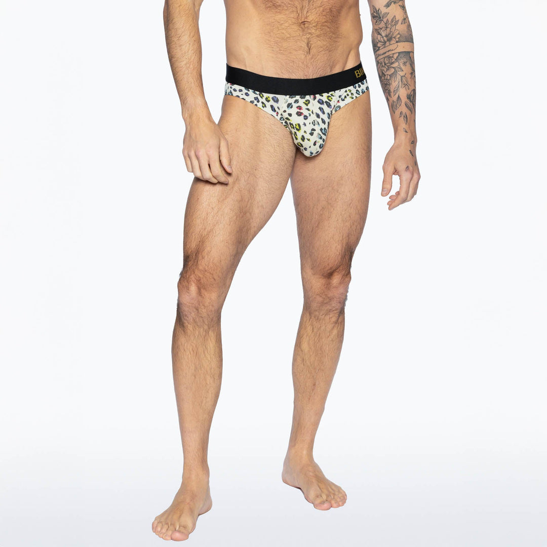 BIKE Athletic Active Brief – High-Performance Men’s Modal Brief in Bold Animal Print