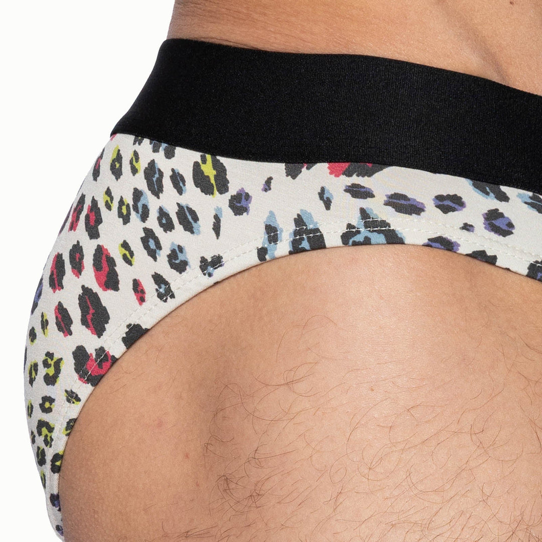BIKE Athletic Active Brief – High-Performance Men’s Modal Brief in Bold Animal Print