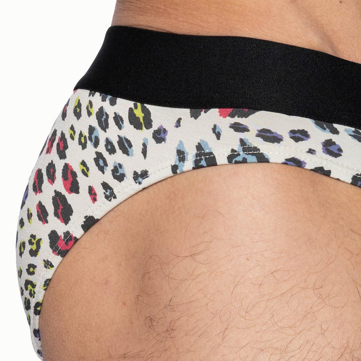 BIKE Athletic Active Brief – High-Performance Men’s Modal Brief in Bold Animal Print