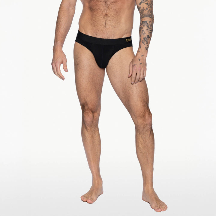BIKE Athletic Active Brief – Men's Ultra-Soft Modal Performance Underwear in Black