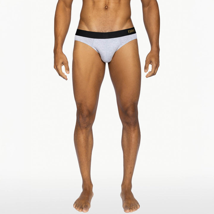 BIKE Athletic Active Brief - Light Gray Modal Performance Underwear