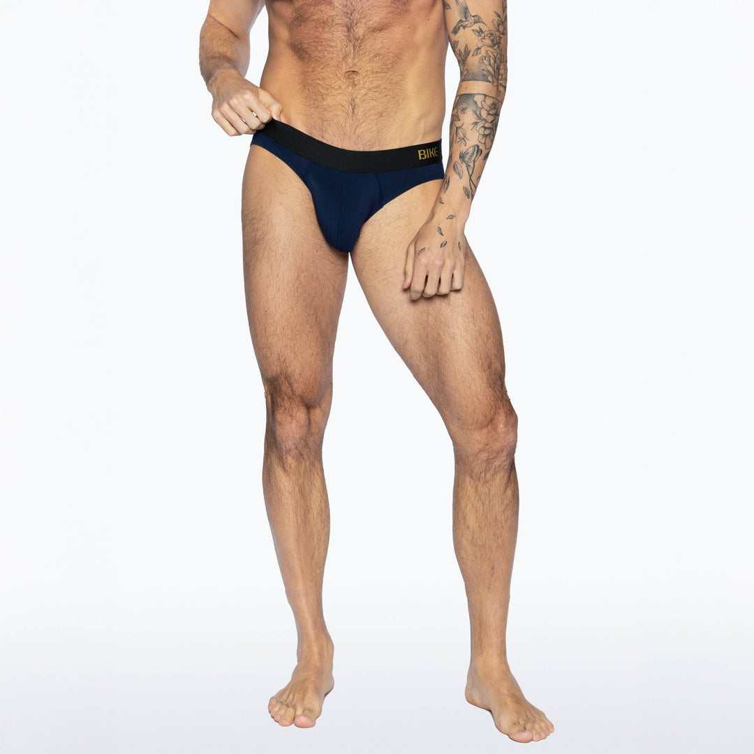 BIKE Athletic Active Brief – Men’s Navy Blue Modal Underwear with Contoured Support Pouch