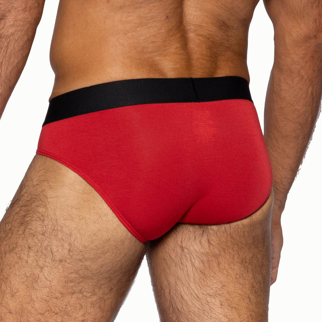 BIKE Athletic Active Brief – High-Performance Men’s Modal Briefs in Red