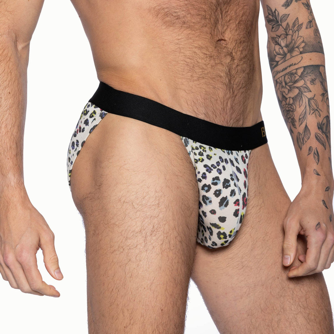 BIKE Athletic Active Jock Brief – Men’s Ultra-Soft Modal Performance Underwear in Bold Animal Print